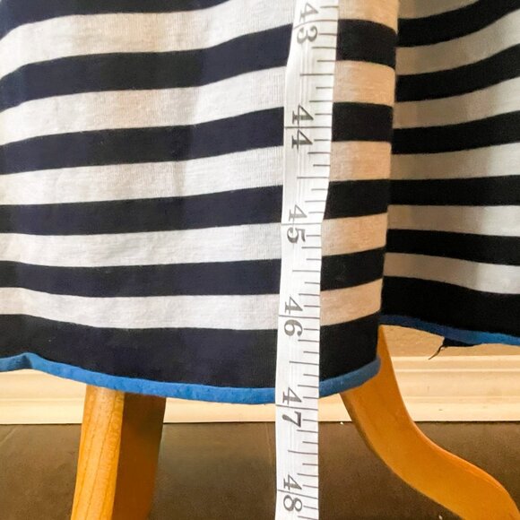 BCX Long Maxi Dress  Ruffled Halter Stretch Multicolor Horizontal Strip S - Picture 7 of 11